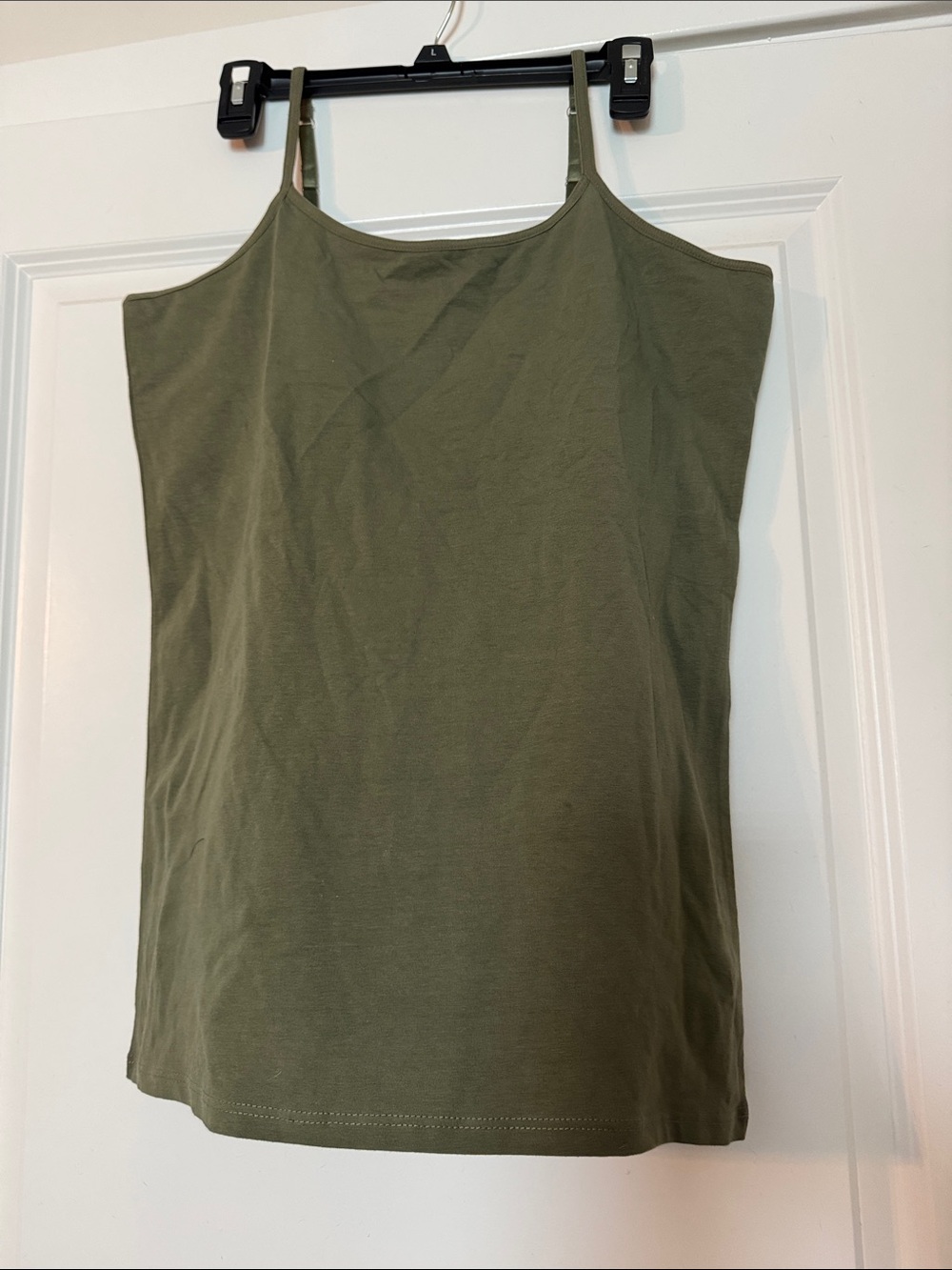 Olive Green Women's Spaghetti Strap Tank Top